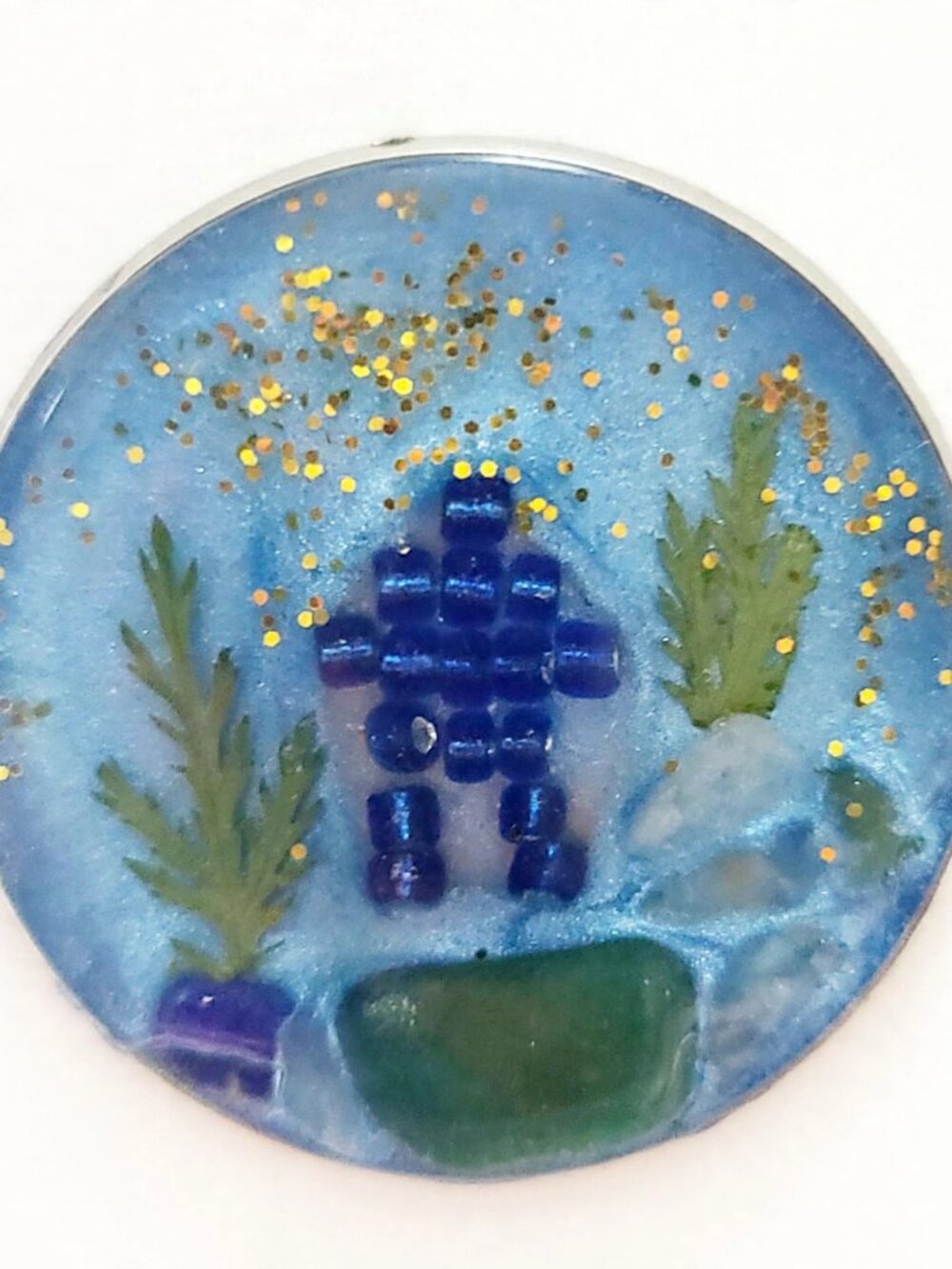 Sea Glass Inukshuk  Golf Ball Marker – Handcrafted Newfoundland Seaglass